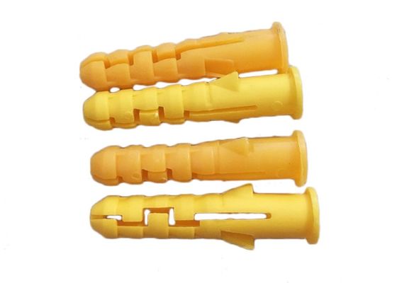 Durable Using 8mm Expanding Plastic Anchor Yellow Color